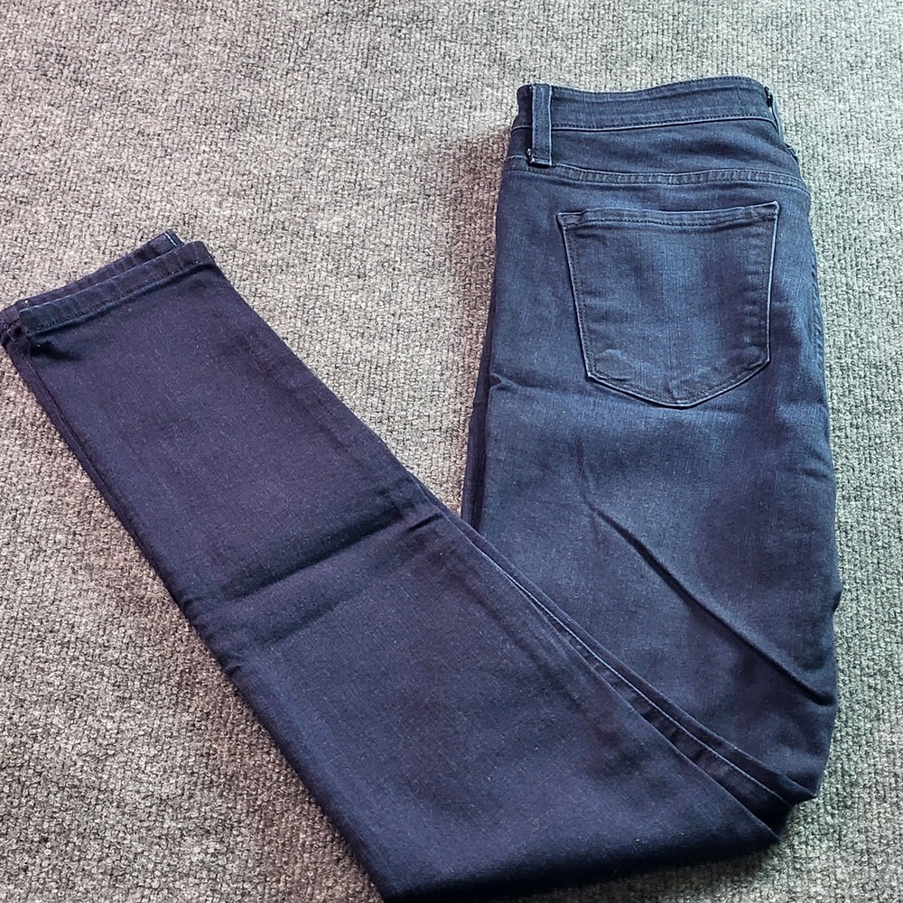 Flying Monkey Womens Jeans Size 27 High Rise Button Fly Dark Wash Skinny